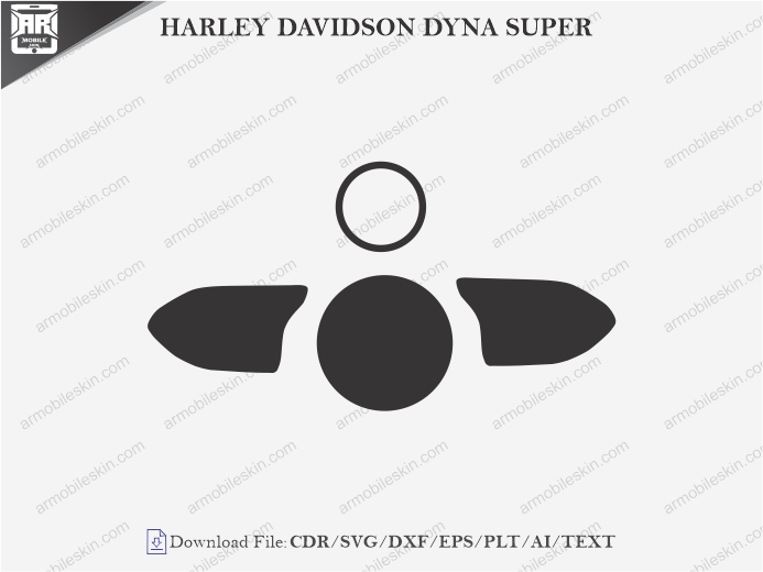 HARLEY DAVIDSON DYNA SUPER (2000) PPF Cutting Template