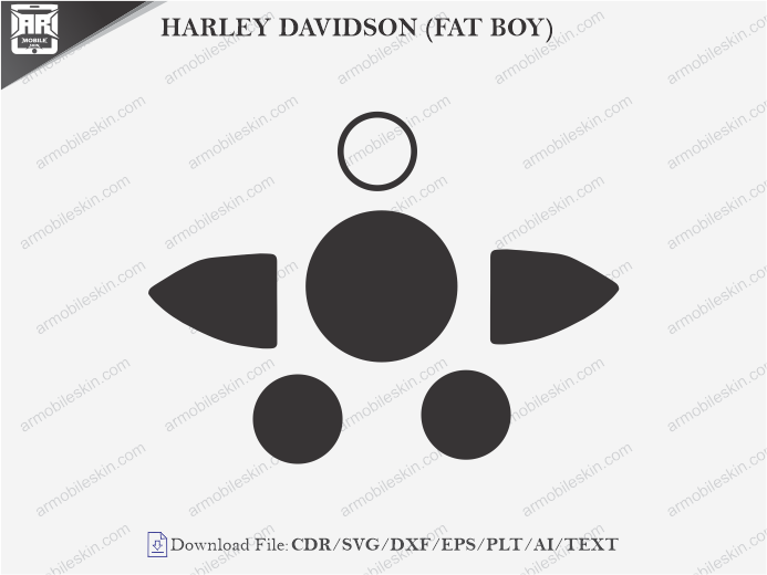HARLEY DAVIDSON (FAT BOY) PPF Cutting Template