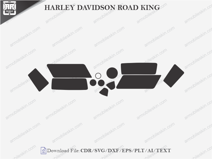 HARLEY DAVIDSON ROAD KING (2000) PPF Cutting Template