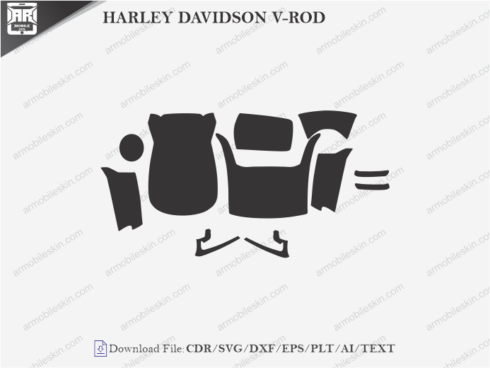 HARLEY DAVIDSON V-ROD PPF Cutting Template