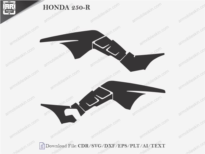 HONDA 250-R PPF Cutting Template