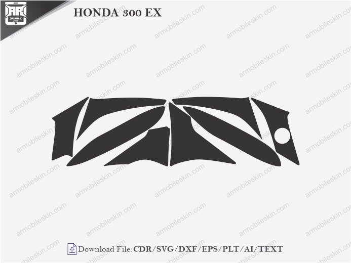 HONDA 300 EX PPF Cutting Template