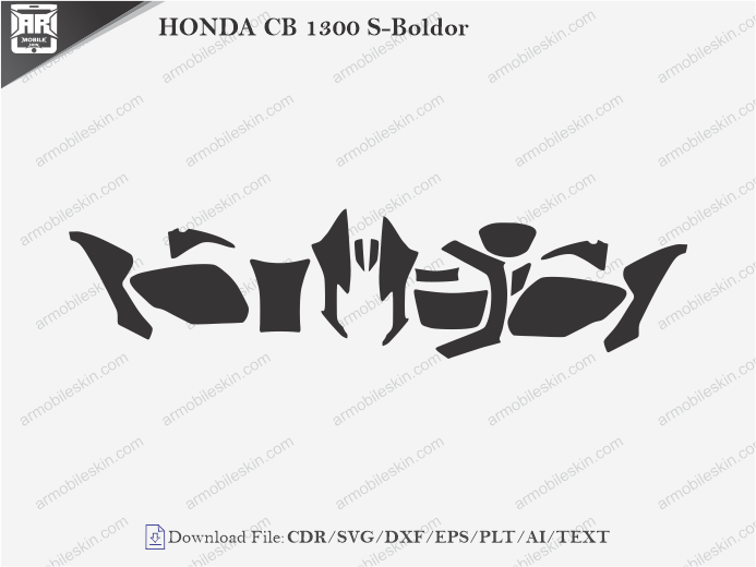 HONDA CB 1300 S-Boldor (2003) PPF Cutting Template