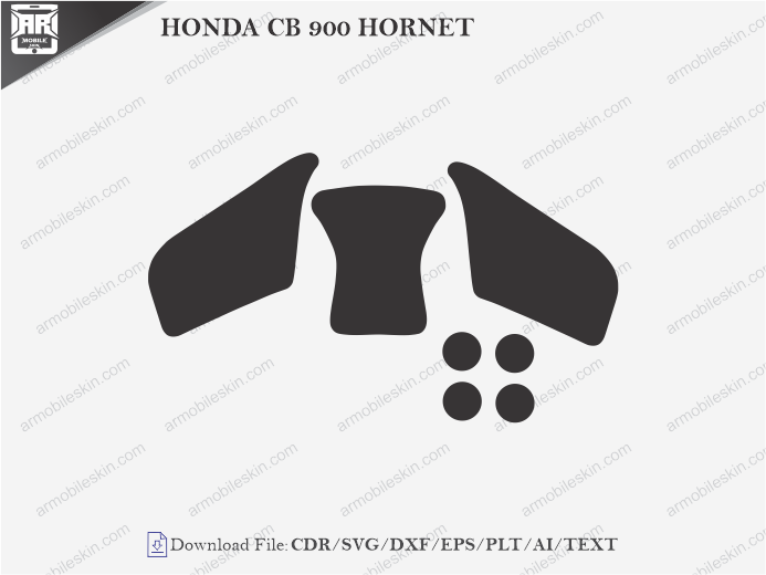 HONDA CB 900 HORNET (2001) PPF Cutting Template