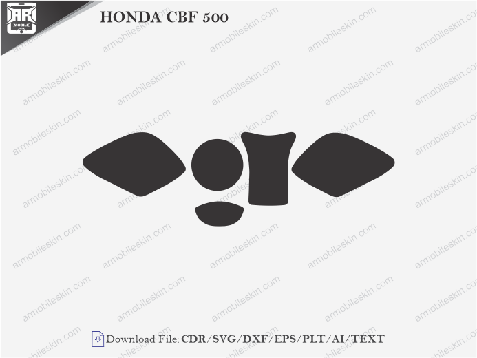 HONDA CBF 500 (2005) PPF Cutting Template