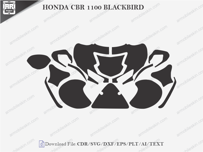 HONDA CBR 1100 BLACKBIRD (2004) PPF Cutting Template
