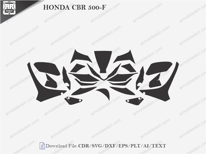 HONDA CBR 500-F PPF Cutting Template