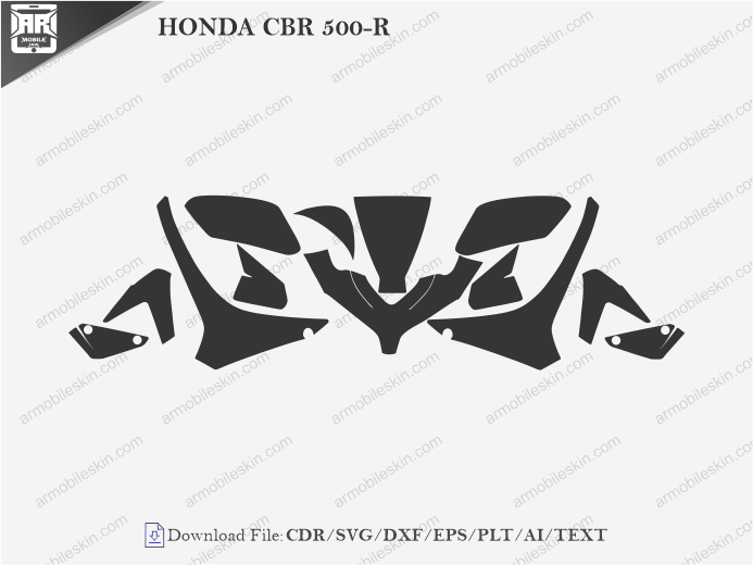 HONDA CBR 500-R (2014) PPF Cutting Template