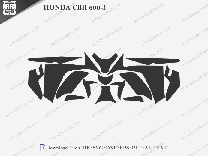HONDA CBR 600-F (2011) PPF Cutting Template