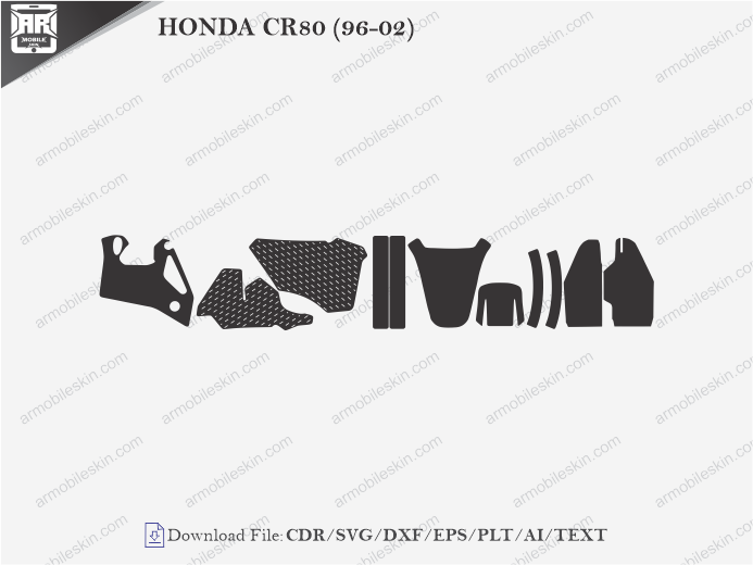 HONDA CR80 (96-02) Wrap Skin Template