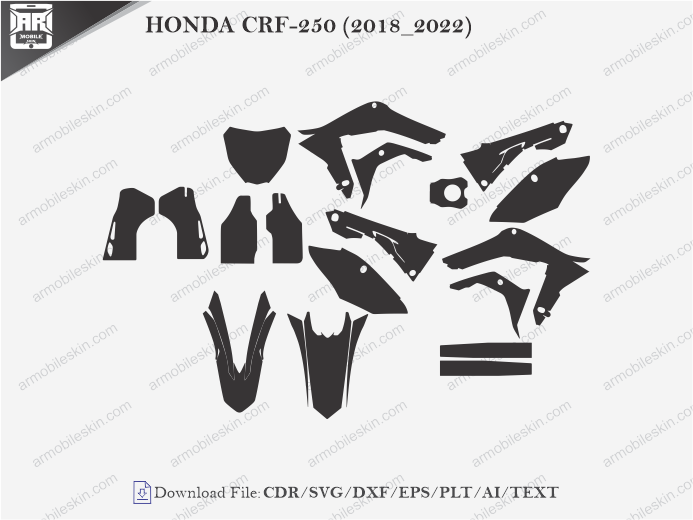 HONDA CRF-250 (2018_2022) Wrap Skin Template