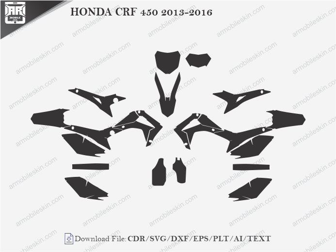 HONDA CRF 450 2013-2016 Wrap Skin Template