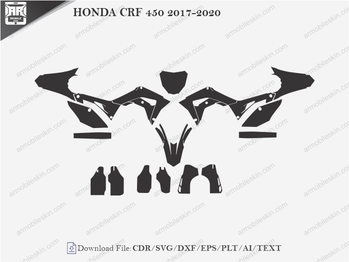 HONDA CRF 450 2017-2020 Wrap Skin Template