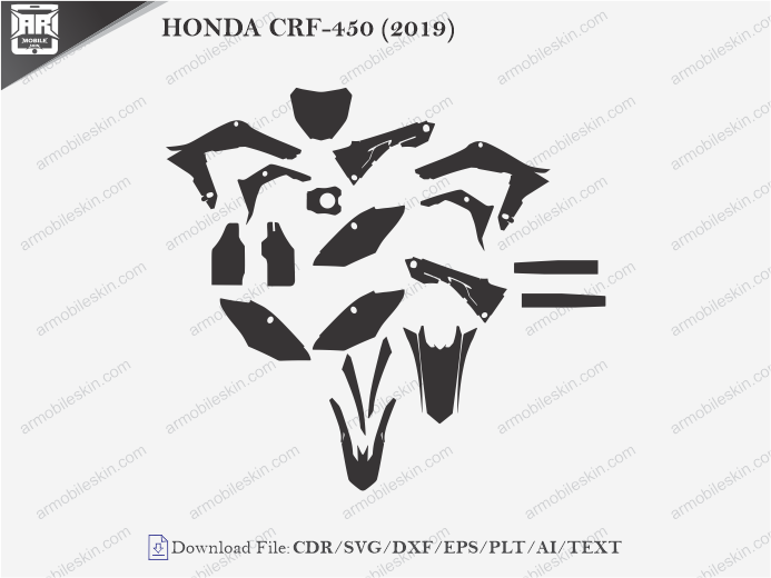 HONDA CRF-450 (2019) Wrap Skin Template