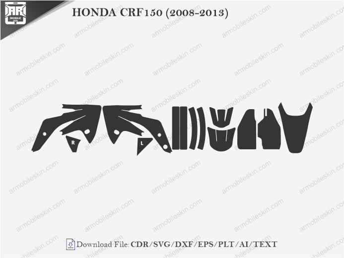 HONDA CRF150 (2008-2013) Wrap Skin Template