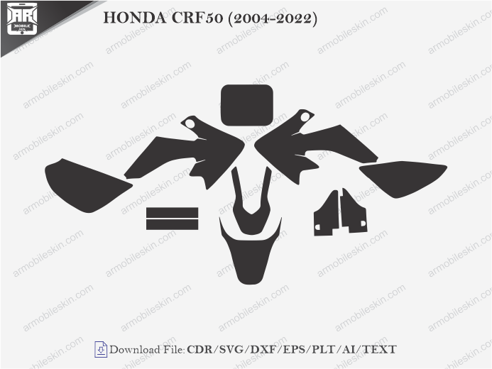 HONDA CRF50 (2004-2022) Wrap Skin Template