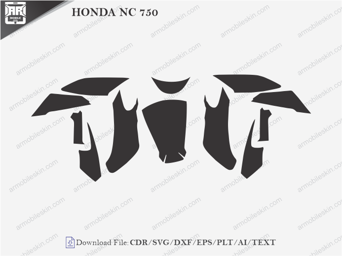 HONDA NC 750 (2014) PPF Cutting Template