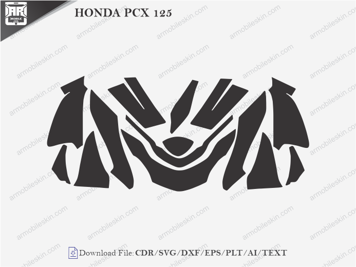 HONDA PCX 125 PPF Cutting Template