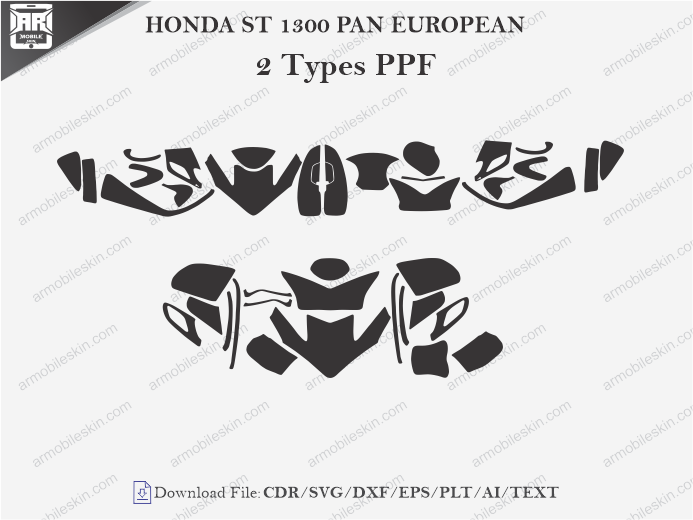 HONDA ST 1300 PAN EUROPEAN PPF Cutting Template
