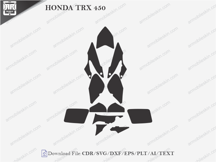 HONDA TRX 450 PPF Cutting Template