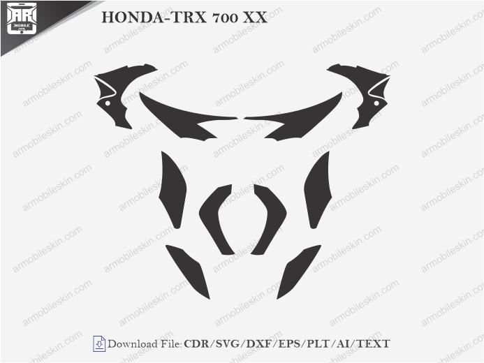 HONDA-TRX 700 XX PPF Cutting Template