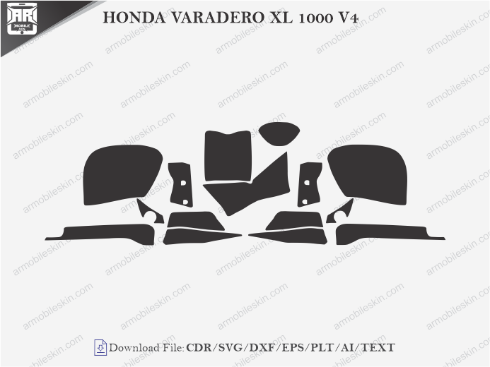 HONDA VARADERO XL 1000 V4 PPF Cutting Template