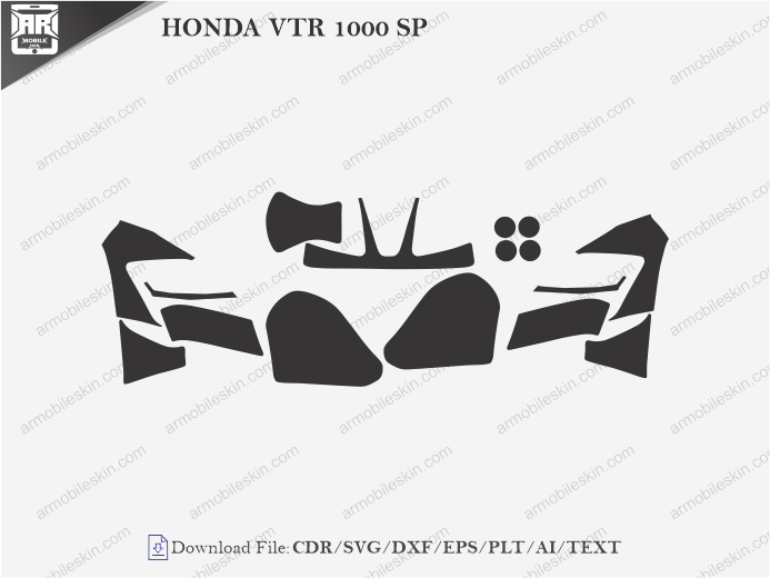 HONDA VTR 1000 SP PPF Cutting Template