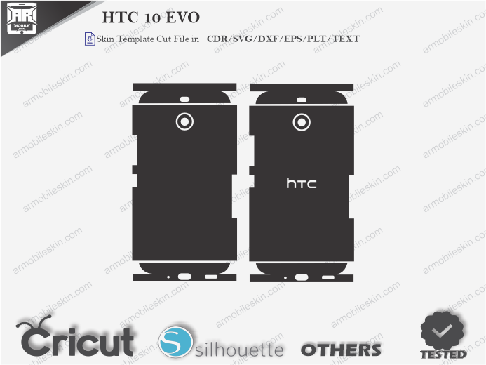 HTC 10 EVO Skin Template Vector
