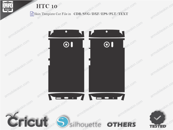 HTC 10 Skin Template Vector