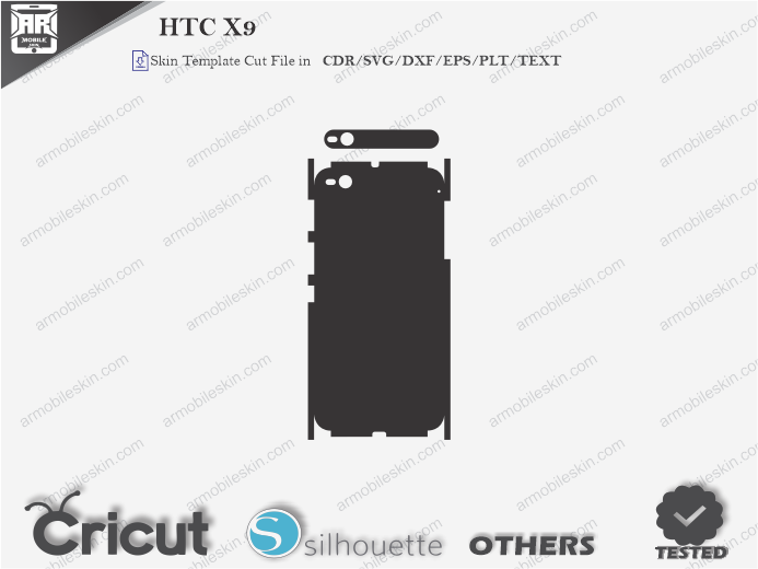 HTC X9 Skin Template Vector