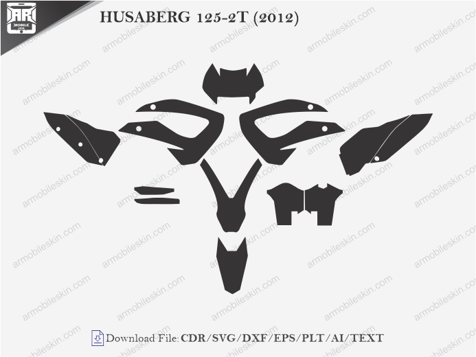 HUSABERG 125-2T (2012) Vinyl Wrap Template