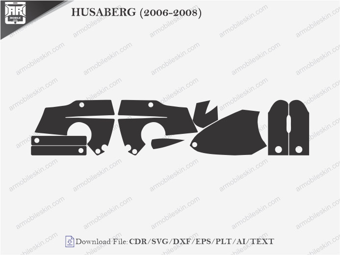 HUSABERG (2006-2008) Vinyl Wrap Template