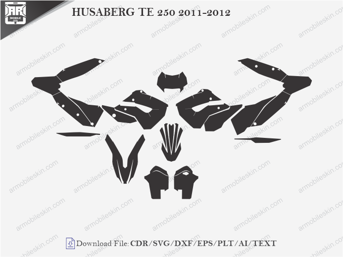 HUSABERG TE 250 2011-2012 Vinyl Wrap Template
