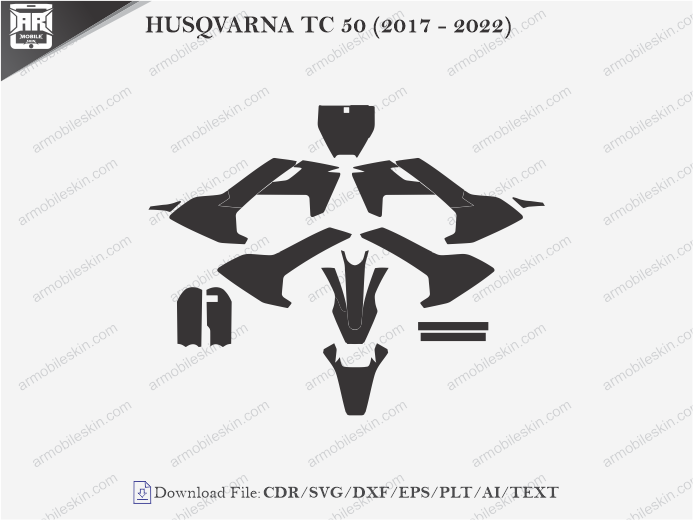 HUSQVARNA TC 50 (2017 - 2022) Vinyl Wrap Template