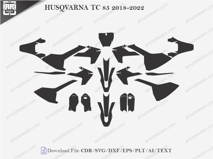 HUSQVARNA TC 85 2018-2022 Vinyl Wrap Template