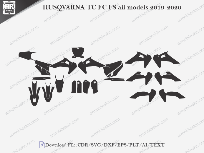HUSQVARNA TC FC FS all models 2019-2020 Vinyl Wrap Template