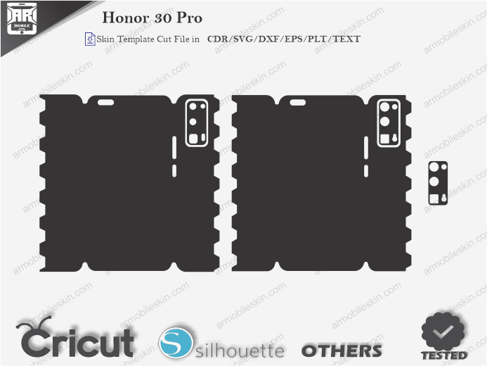 Honor 30 Pro Skin Template Vector