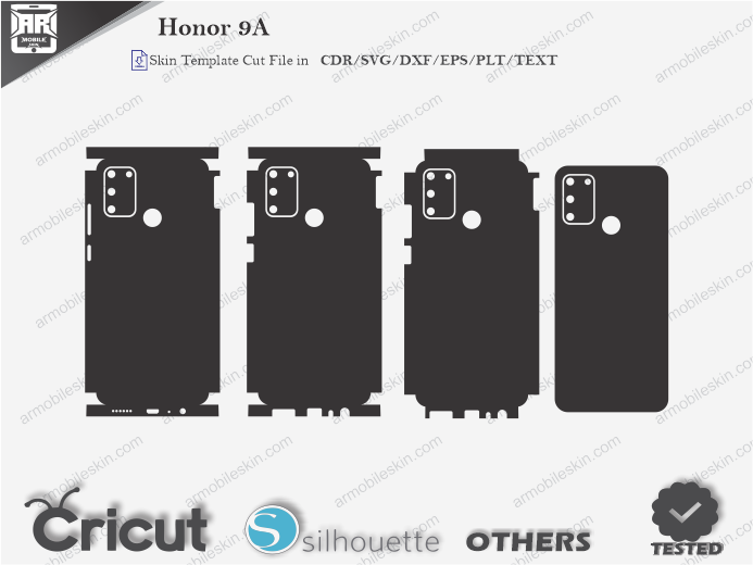 Honor 9A Skin Template Vector
