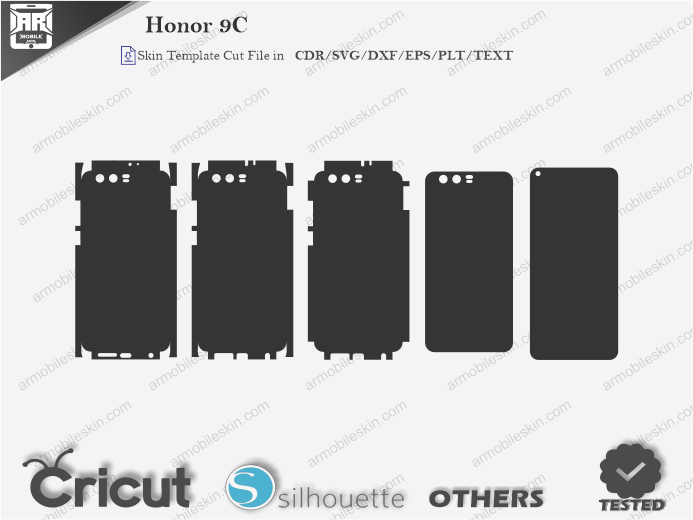 Honor 9C Skin Template Vector