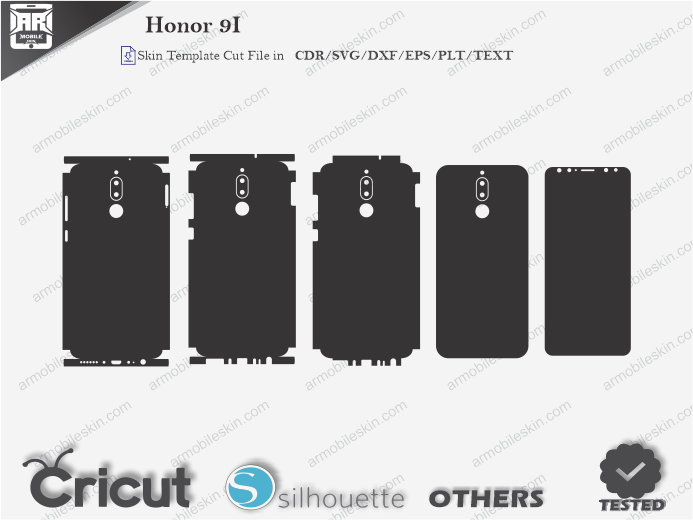 Honor 9I Skin Template Vector