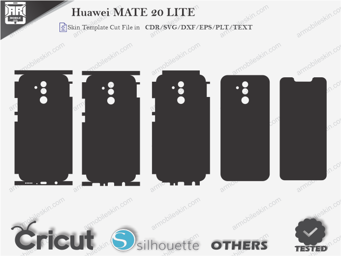 Huawei MATE 20 LITE Skin Template Vector
