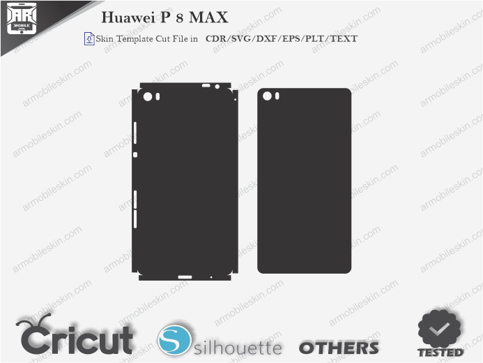 Huawei P 8 MAX Skin Template Vector