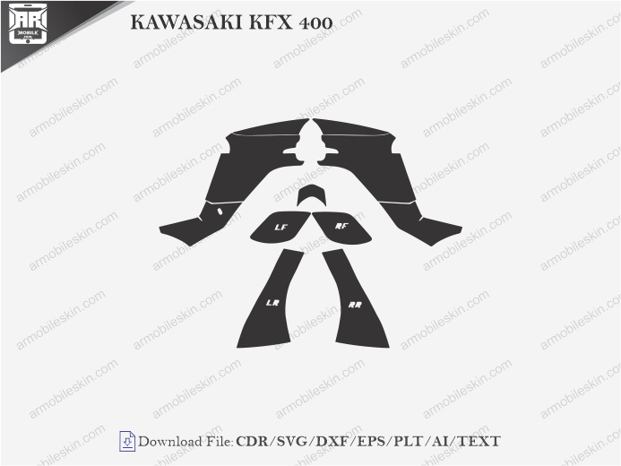 KAWASAKI KFX 400 PPF Cutting Template