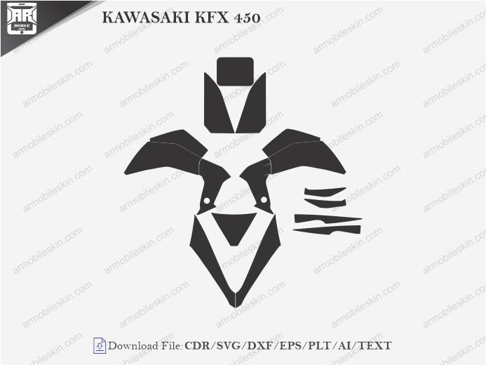 KAWASAKI KFX 450 PPF Cutting Template