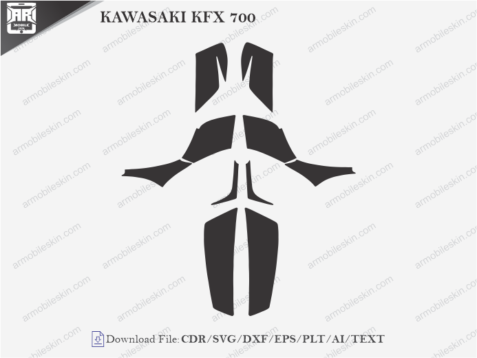 KAWASAKI KFX 700 PPF Cutting Template