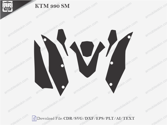 KTM 990 SM PPF Cutting Template