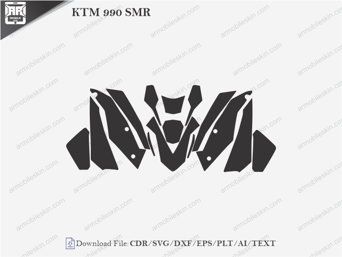 KTM 990 SMR (2009) PPF Cutting Template