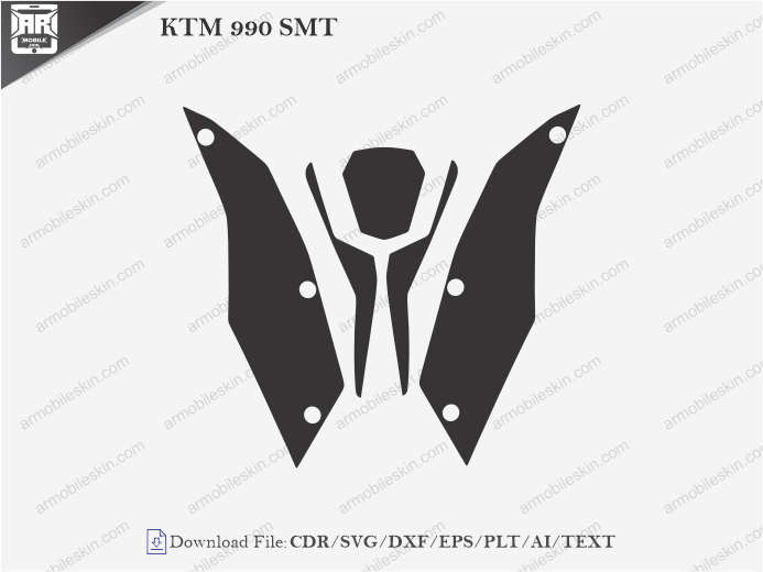 KTM 990 SMT PPF Cutting Template