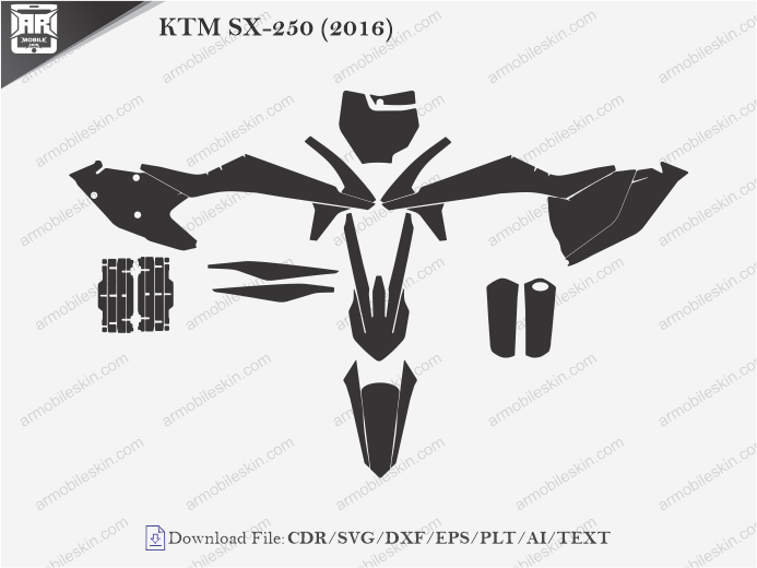 KTM SX-250 (2016) Wrap Skin Template