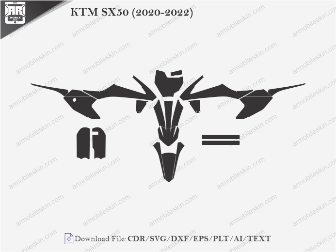 KTM SX50 (2020-2022) Wrap Skin Template